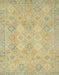 Machine Washable Abstract Brass Green Rug, wshabs2644