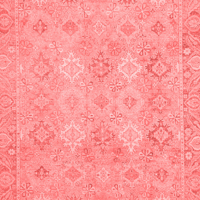 Machine Washable Oriental Red Modern Rug, wshabs2644red
