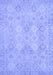 Machine Washable Oriental Blue Modern Rug, wshabs2644blu