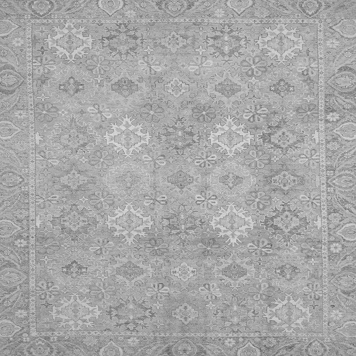 Square Oriental Gray Modern Rug, abs2644gry