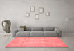 Modern Red Washable Rugs