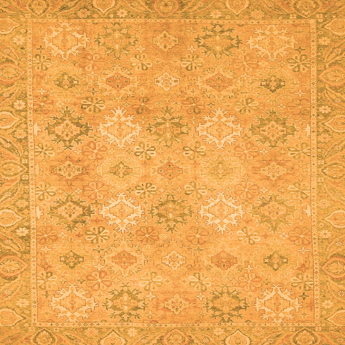 Square Oriental Orange Modern Rug, abs2644org