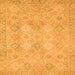 Square Oriental Orange Modern Rug, abs2644org