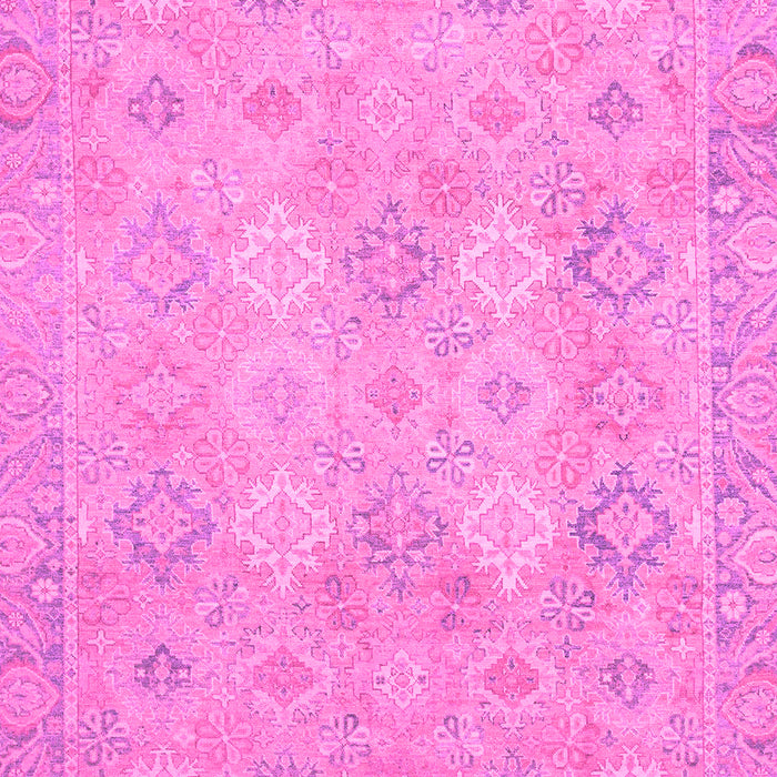Machine Washable Oriental Pink Modern Rug, wshabs2644pnk