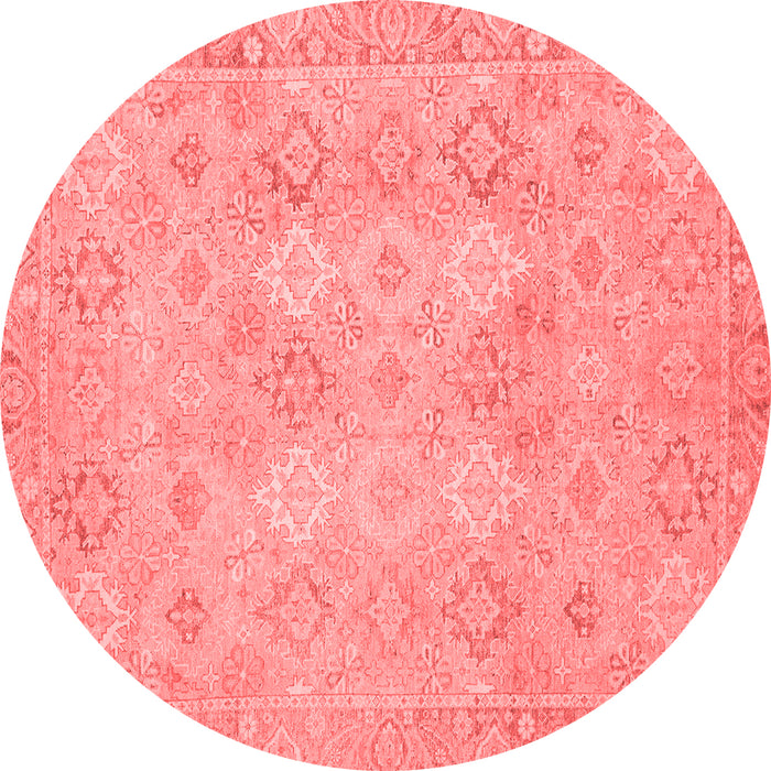 Machine Washable Oriental Red Modern Rug, wshabs2644red
