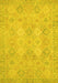 Machine Washable Oriental Yellow Modern Rug, wshabs2644yw