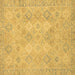 Square Oriental Brown Modern Rug, abs2644brn