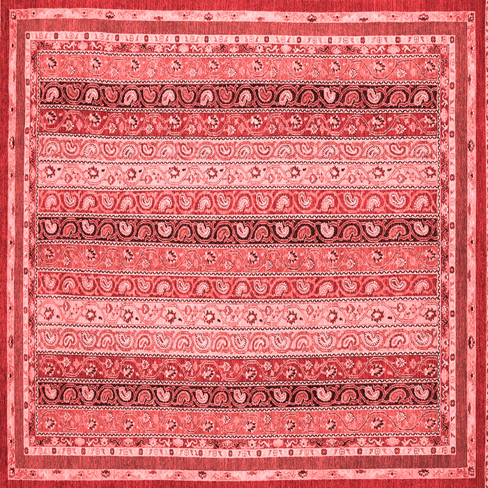 Machine Washable Oriental Red Modern Rug, wshabs2645red