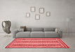 Modern Red Washable Rugs