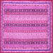 Square Oriental Pink Modern Rug, abs2645pnk