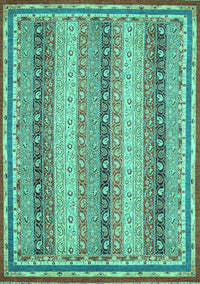 Oriental Turquoise Modern Rug, abs2645turq