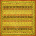 Square Oriental Yellow Modern Rug, abs2645yw