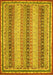 Oriental Yellow Modern Rug, abs2645yw