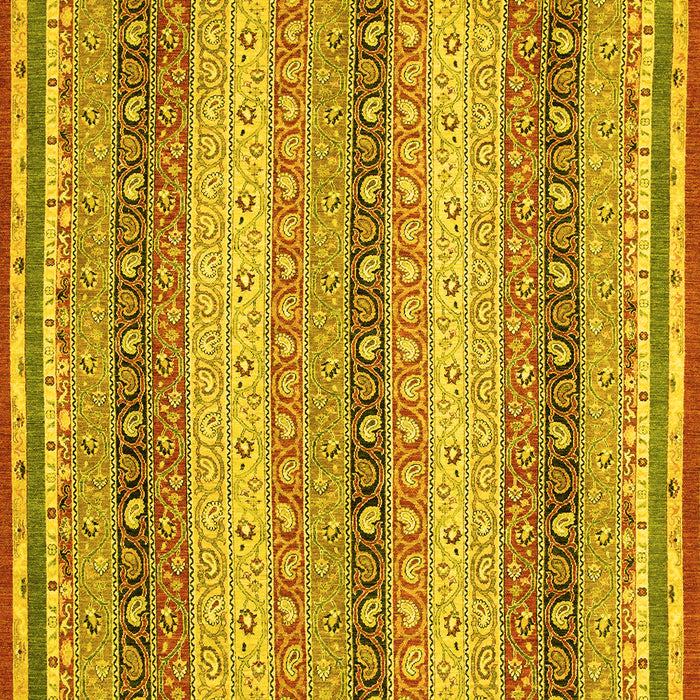 Machine Washable Oriental Yellow Modern Rug, wshabs2645yw