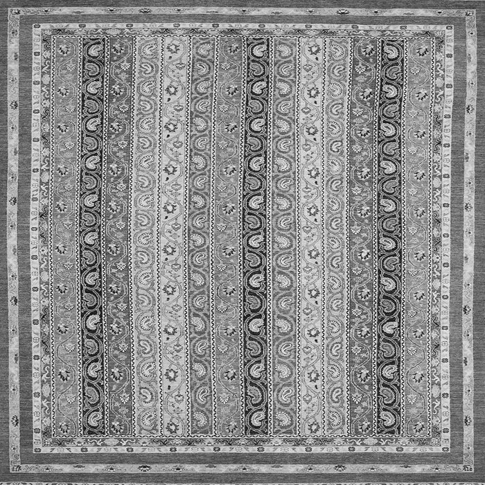 Square Oriental Gray Modern Rug, abs2645gry