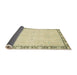 Sideview of Abstract Brown Gold Oriental Rug, abs2646