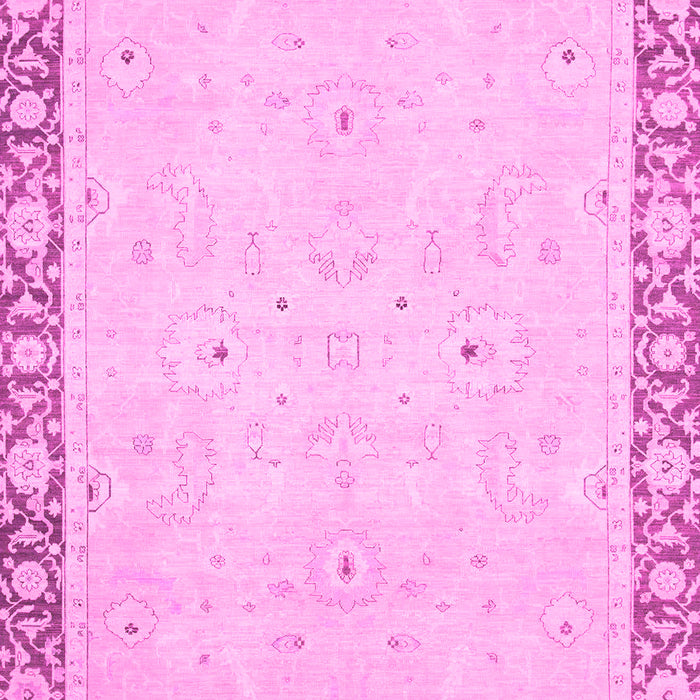 Machine Washable Oriental Pink Modern Rug, wshabs2646pnk