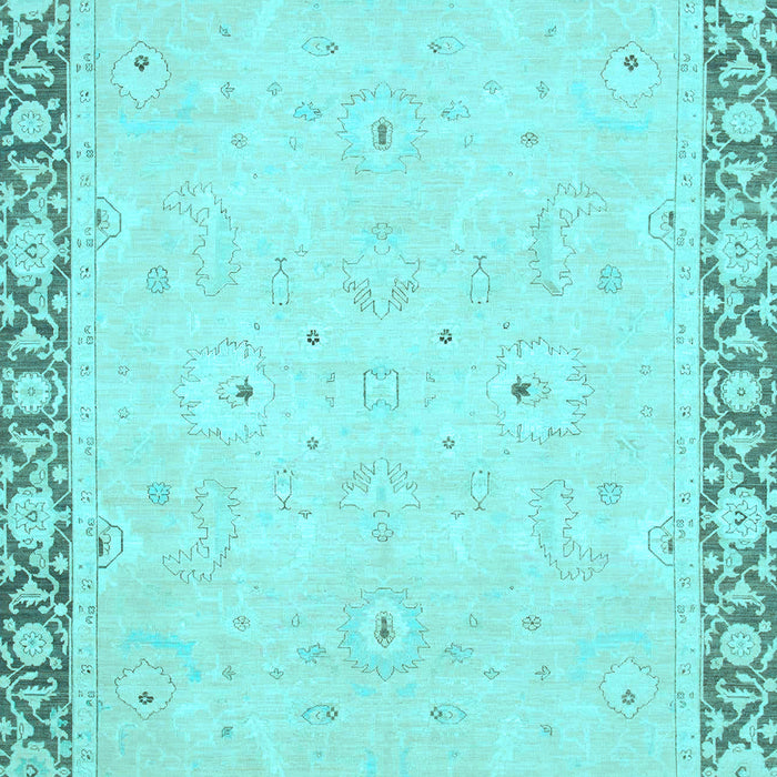 Oriental Light Blue Modern Rug, abs2646lblu