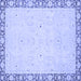 Square Oriental Blue Modern Rug, abs2646blu