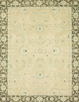 Machine Washable Abstract Brown Gold Rug, wshabs2646