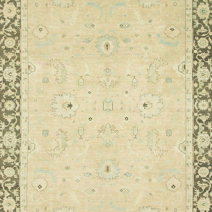 Machine Washable Abstract Brown Gold Rug, wshabs2646