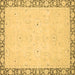 Square Oriental Brown Modern Rug, abs2646brn