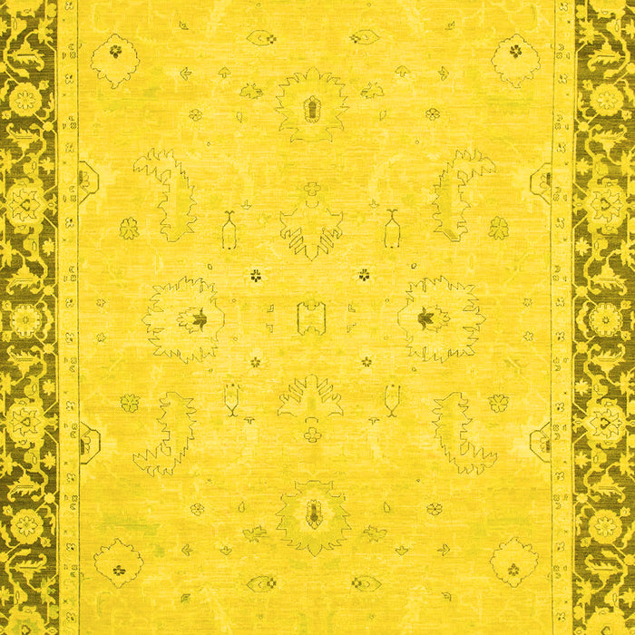 Machine Washable Oriental Yellow Modern Rug, wshabs2646yw