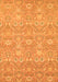 Machine Washable Oriental Orange Modern Area Rugs, wshabs2647org