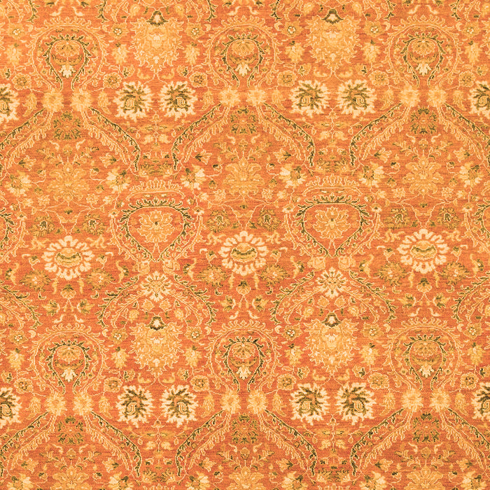 Machine Washable Oriental Orange Modern Area Rugs, wshabs2647org