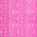 Square Oriental Pink Modern Rug, abs2647pnk