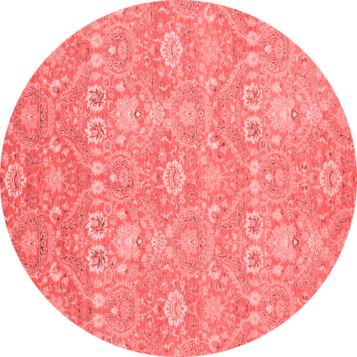 Machine Washable Oriental Red Modern Rug, wshabs2647red