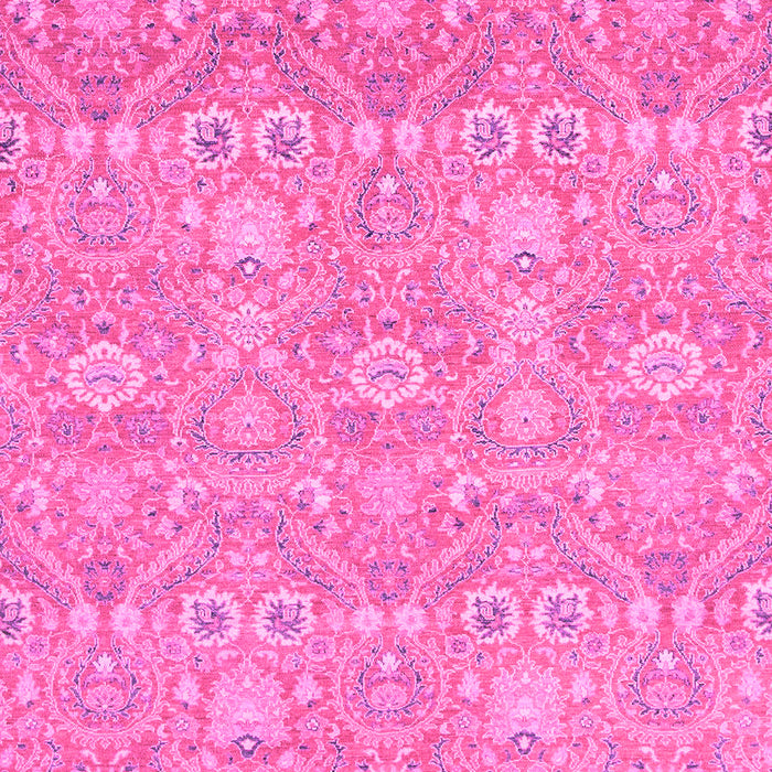Machine Washable Oriental Pink Modern Rug, wshabs2647pnk