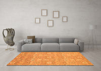 Machine Washable Oriental Orange Modern Rug, wshabs2647org