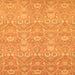 Square Oriental Orange Modern Rug, abs2647org