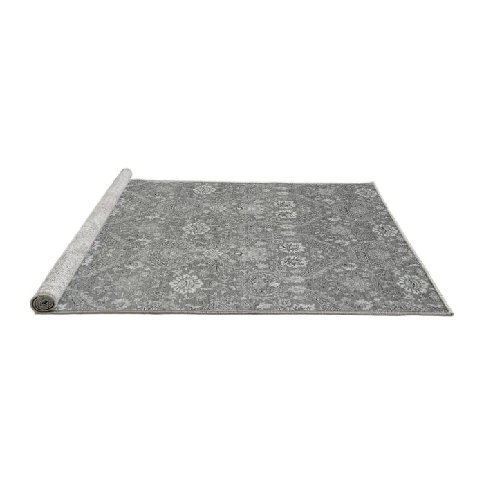 Sideview of Machine Washable Oriental Gray Modern Rug, wshabs2647gry