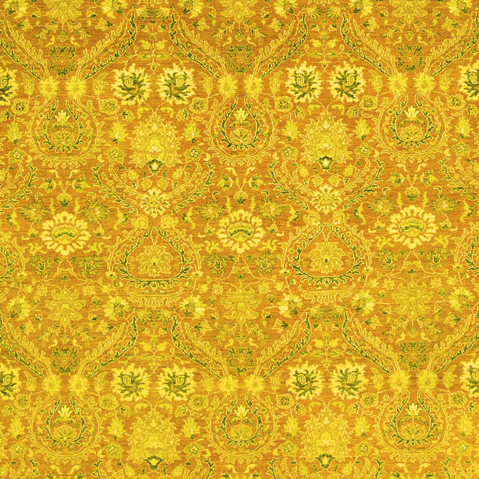 Machine Washable Oriental Yellow Modern Rug, wshabs2647yw