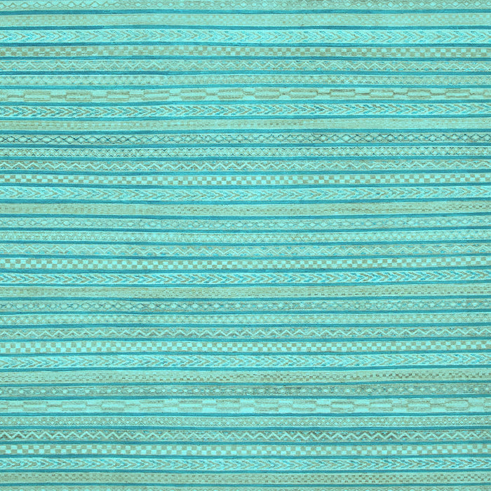 Square Machine Washable Oriental Light Blue Modern Rug, wshabs2648lblu
