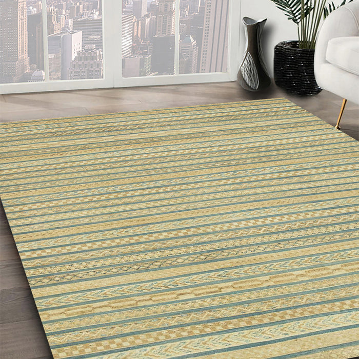 Machine Washable Abstract Brown Rug in a Family Room, wshabs2648