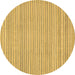 Round Oriental Brown Modern Rug, abs2648brn