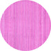 Round Oriental Pink Modern Rug, abs2648pnk