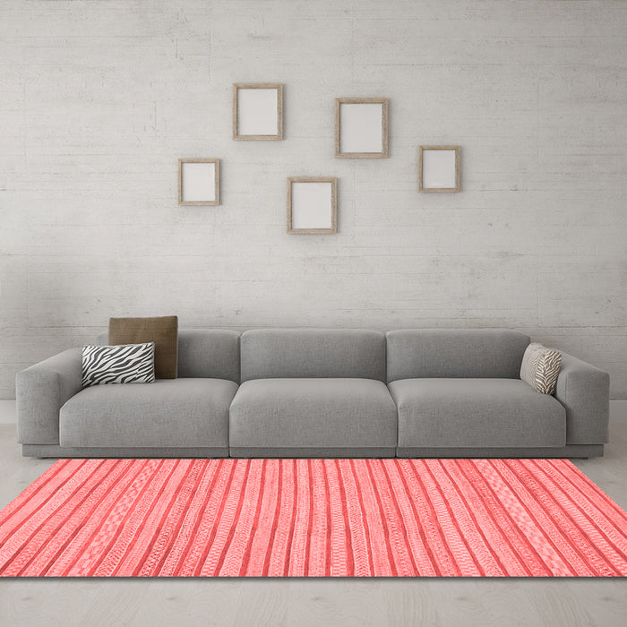 Modern Red Washable Rugs
