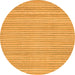 Round Oriental Orange Modern Rug, abs2648org