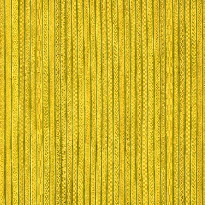 Square Machine Washable Oriental Yellow Modern Rug, wshabs2648yw