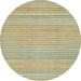 Round Abstract Brown Oriental Rug, abs2648