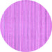 Round Oriental Purple Modern Rug, abs2648pur