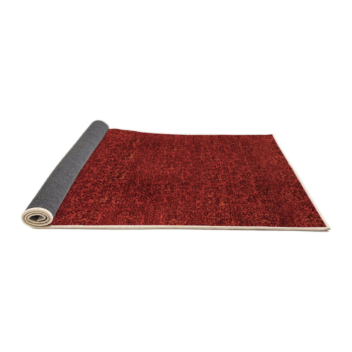 Sideview of Oriental Orange Modern Rug, abs2649org