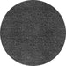 Round Machine Washable Oriental Gray Modern Rug, wshabs2649gry