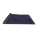 Sideview of Oriental Blue Modern Rug, abs2649blu