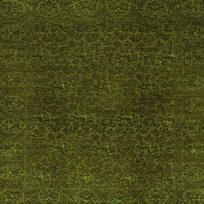 Square Oriental Green Modern Rug, abs2649grn