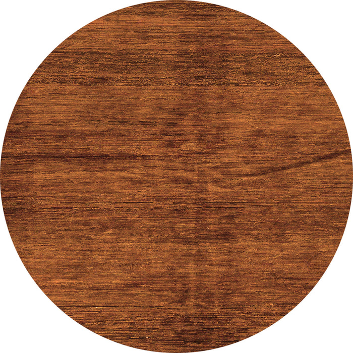 Round Oriental Orange Modern Rug, abs264org